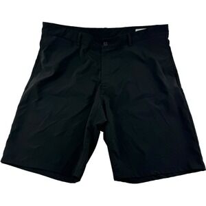 Aviator Black Nylon Spandex Travel Shorts w/ Zip Pocket Made in USA Size 40X10